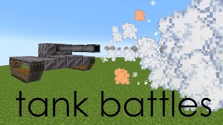 i simulated a tank battle in minecraft