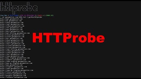 How to install httprobe.