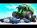 Giants Machines Crushes Cars #16 - Beamng drive