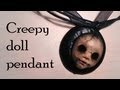 Halloween; Polymer Clay Creepy Doll Charm