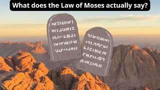 The Law of Moses Explained What You Didnt Know!