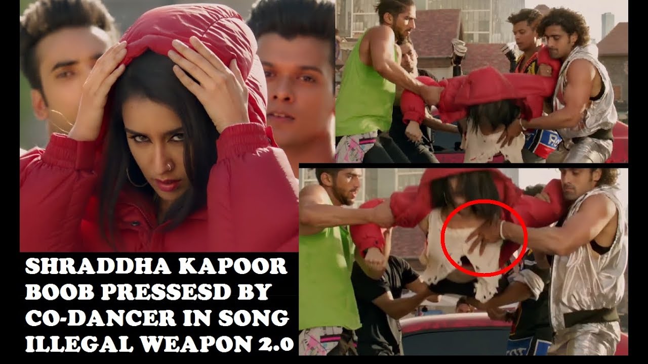 Shraddha kapoor boobs grab  ILLEGAL WEAPON 20 song