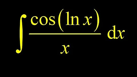 Integrate cos(lnx)/x using a u-substitution, and discussion of using the chain rule backwards.