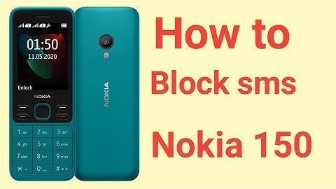 Nokia 150 How to Block unknown number sms (Model 2020)