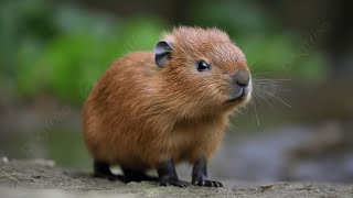 ~Cute Baby Capybara video||❤️~
