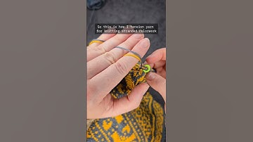 What is colour dominance in stranded colourwork knitting and how to use it #knittingtutorial