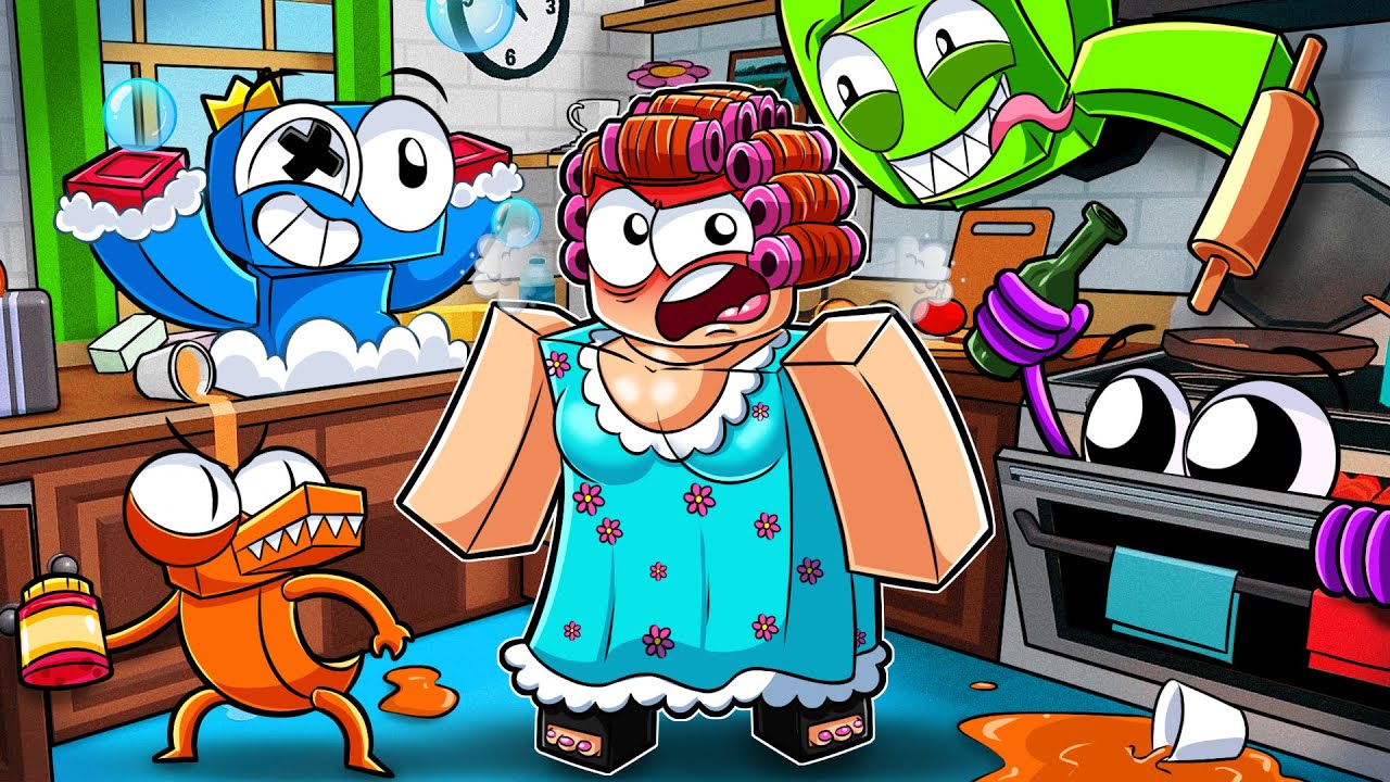 RAINBOW FRIENDS GRANDMA! (She HATES Blue)