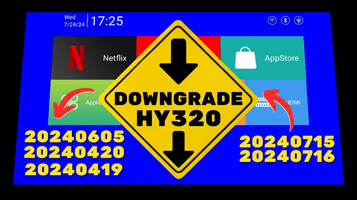 How to Downgrade HY320 Projector to 07/16/2024 Firmware - Complete Step by Step