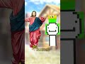 Jesus vs god dream in minecraft jesus minecraft  minecraftshorts shorts