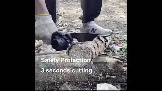 ASJMREYE Mini Chainsaw 6 Inch Cordless Hand-Held Electric Chain Saw With 2*Batteries 3*Chains