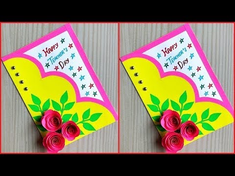 Teacher's day special greeting card handmade / How to make teacher's ...