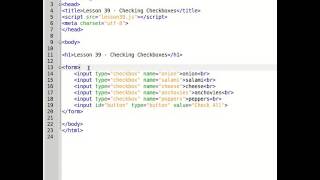 lesson 39   checking checkboxes | JavaScript Course