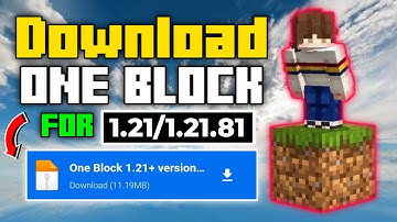 One Block For Minecraft Pe 1.21.80/81 | Download One Black Map 🔥