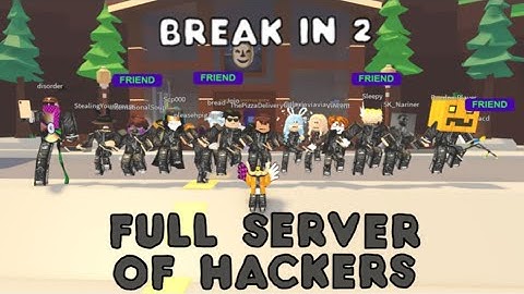 FULL SERVER OF HACKERS in One Break In 2 Server... What will happen? Roblox Break In 2