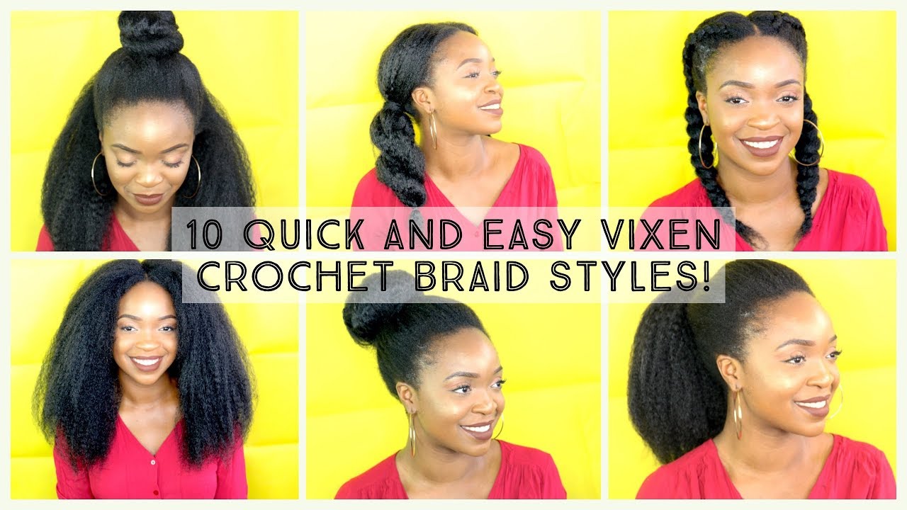 10 quick and easy vixen crochet braid styles! ll ft. Trendy Tresses