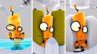 Rob the Robot Grooming lessons with friends | Cartoon Animated Series