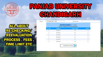 ALL ABOUT RE-CHECKING/REEVALUATION PROCESS , FEES , TIME LIMIT ETC