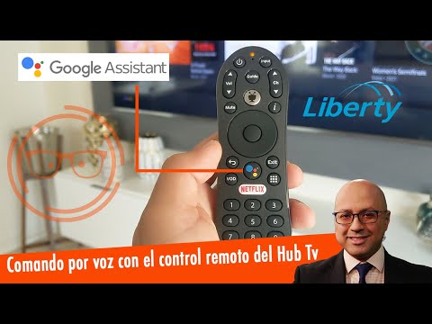 Comando por voz con el control remoto del Hub Tv