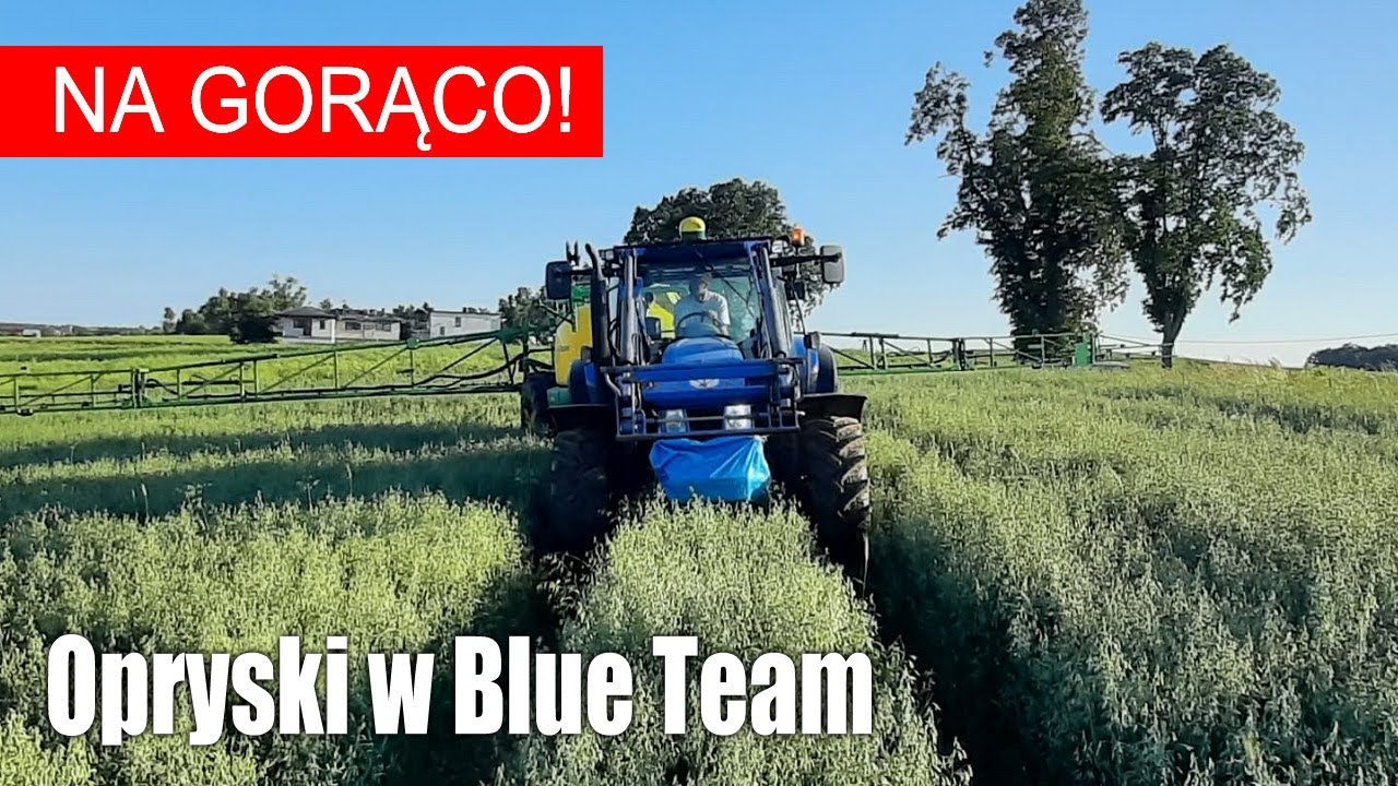 maxresdefault Opryski w Blue Team   New Holland T6030 + John Deere 740i (VIDEO)