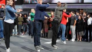 West Side Story Flash Mob  New York City Times Square November 2011 (HD)