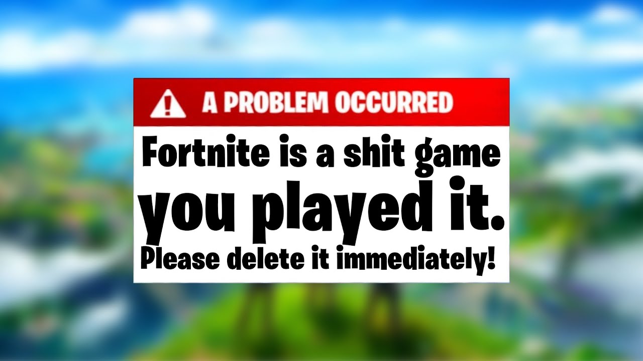 Literally Everything Wrong With Fortnite. YouTube