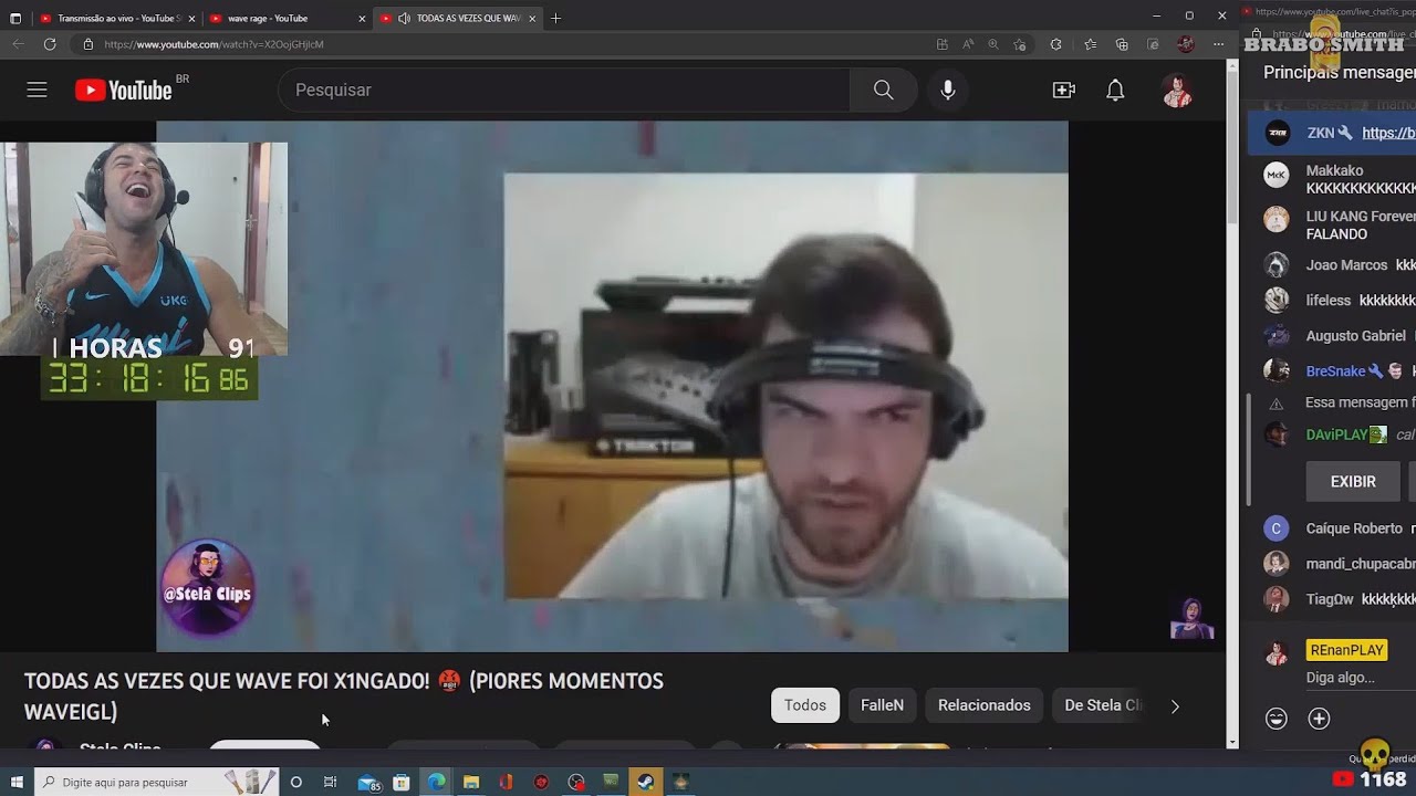 RENAN REAGINDO AO WAVE