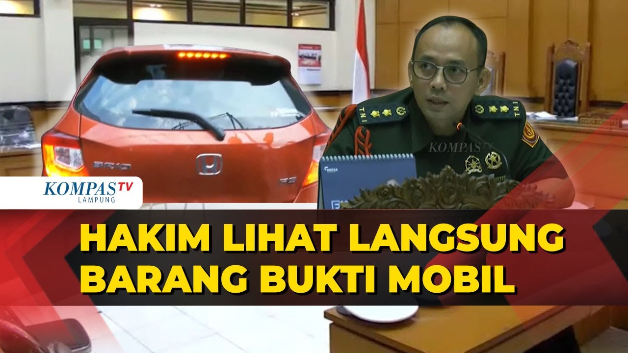 Hakim Ketua Lihat Langsung Barbuk Mobil di Sidang Kasus Penembakan Bos Rental
