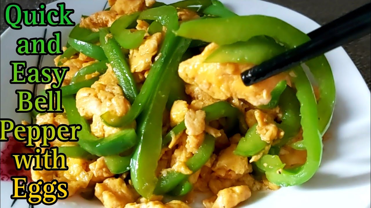green-pepper-recipe-stir-fry-bell-peppers-with-egg-recipe-quick-easy