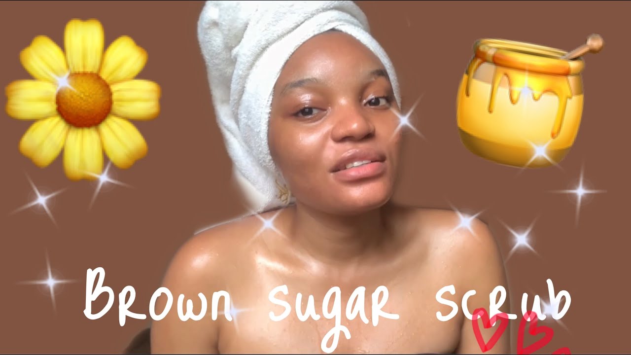 Brown sugar scrub from scratch/ How to make face and body scrub🍯 YouTube