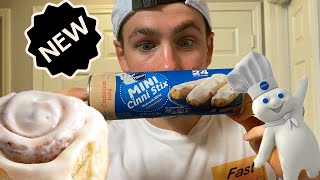 NEW SNACK REVIEW! PILLSBURY MINI CINNI STIX!