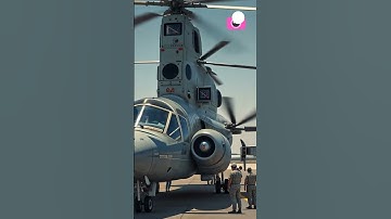 Double Rotor Beast on the Tarmac 🚁🔥 | Military Helicopter Power #Shorts