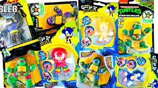 Goo Jit Zu Sonic And Stretch Ninja Teenage Mutant Ninja Turtle Asmr Unboxing