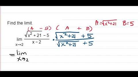 Limit of function with square root using conjugates