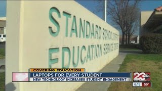 Standard Middle School students get Chromebooks