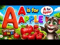A for Apple 🍎|  ABC Song for Kids | Fun Alphabet Learning Video for Toddlers | Phonics Song