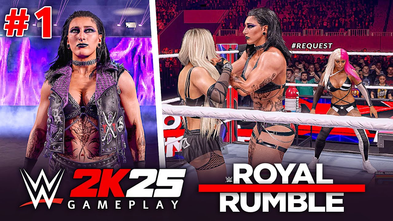 WWE 2K25 Rhea Ripley Enters Number 1 In Women's Royal Rumble