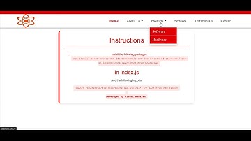react-bootstrap navbar demo with code