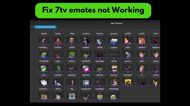 How to Fix 7tv Emotes not Working I Fix 7tv Emotes not Working