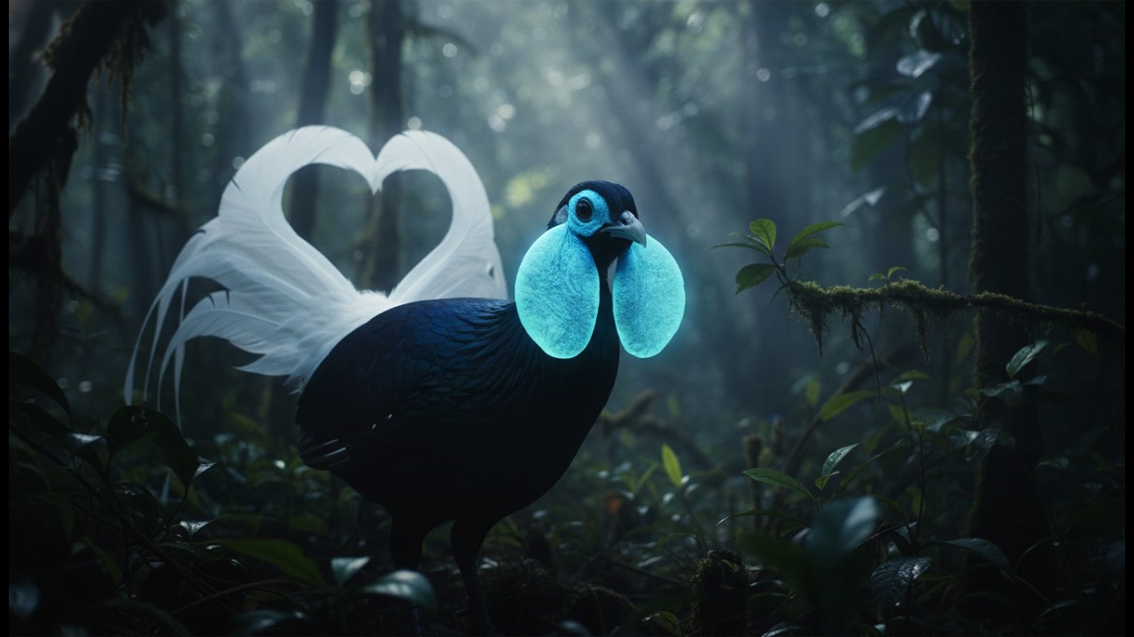 Scientists Baffled: The 'Alien' Bird With A Mating Dance That Defies Physics | Borneo 4K