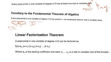 4.1 Polynomial Functions