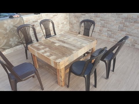 طاولة من خشب الطبليات مشاتيح مع ابو رامي يشاهد ويجرب التجربة 17