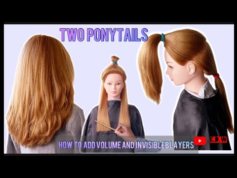 DIY  HOW  TO  ADD  VOLUME  &  INVISIBLE  LAYERS ( U- & V- SHAPED LAYERS HAIR )