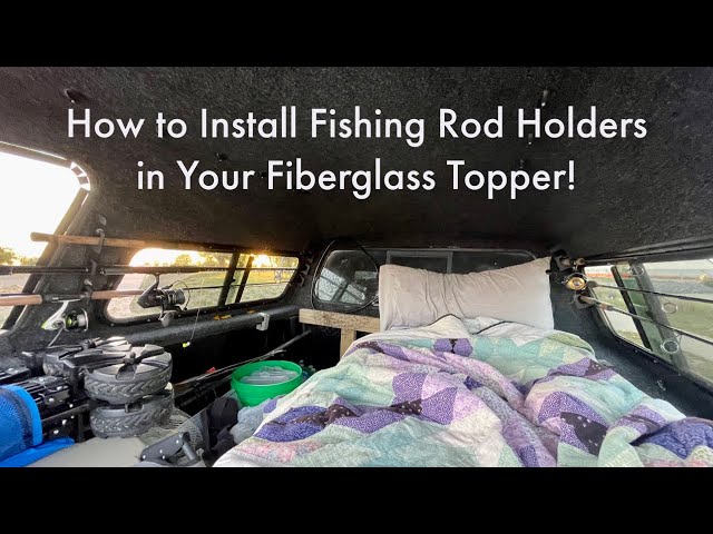 camping in just a truck topper ideas - Google Search  Fishing rod holder, Fishing  pole holder, Truck fishing rod holder