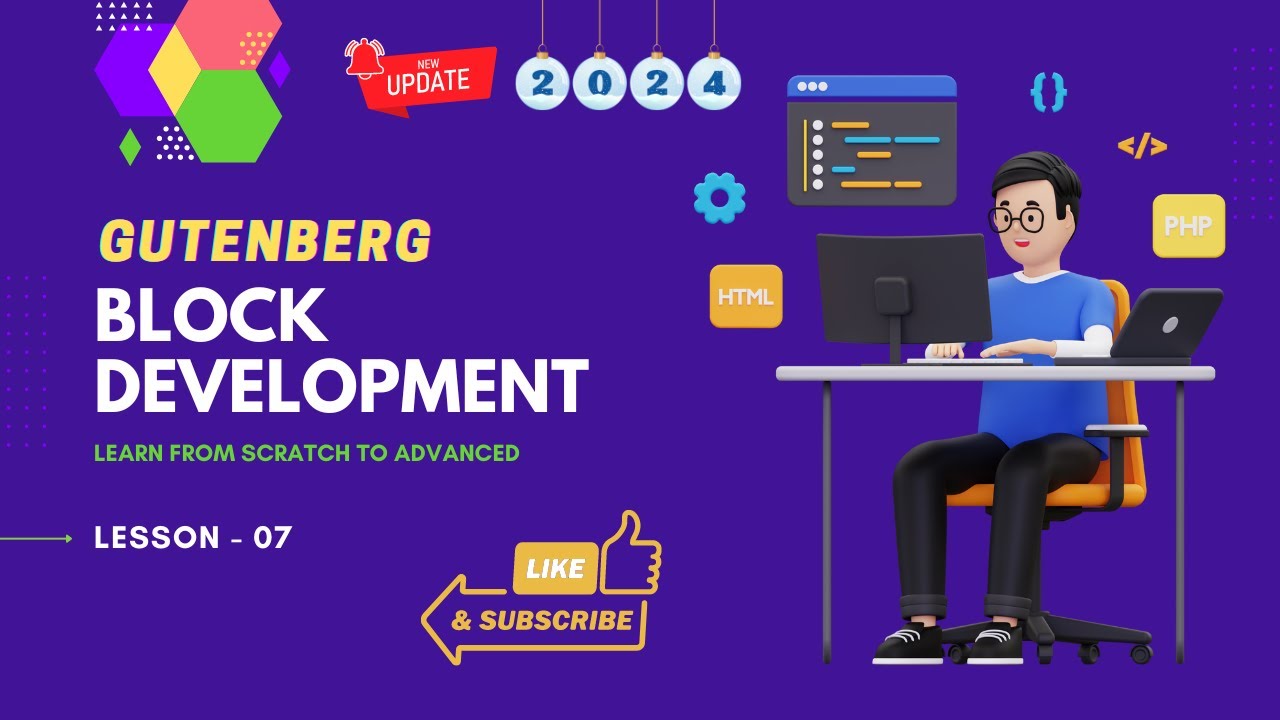 Gutenberg Blocks Development - 07 - Block Supports [2024] - YouTube