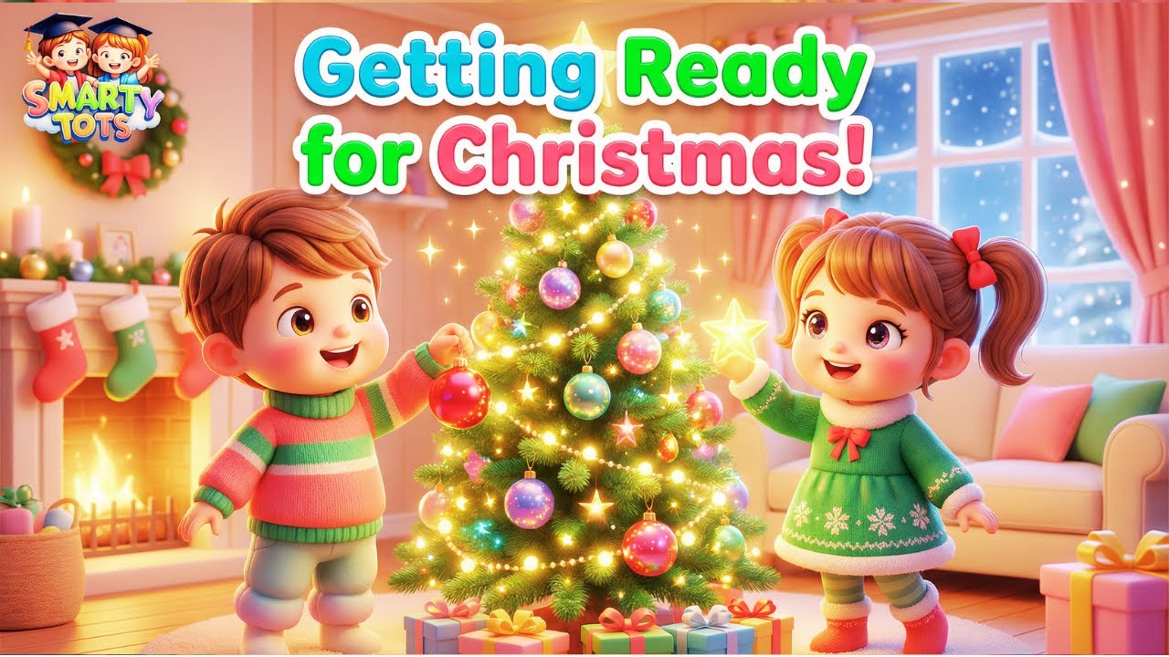 Готовимся к Рождеству 🎄 | Песня о подготовке к Рождеству для малышей | Smarty Tots