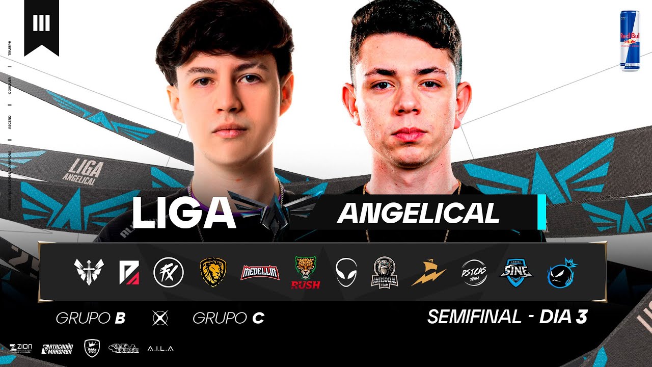 💙🪽LIGA ANGELICAL - FAZ O P, FLUXO, MEDELLIN, ANTI... SEMIFINAL AvsC - Free Fire💙🪽