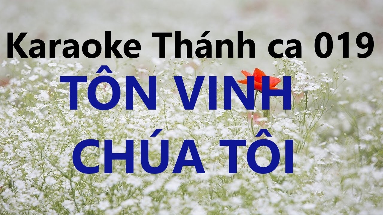 TÔN VINH CHÚA TÔI - Karaoke Thánh ca 019