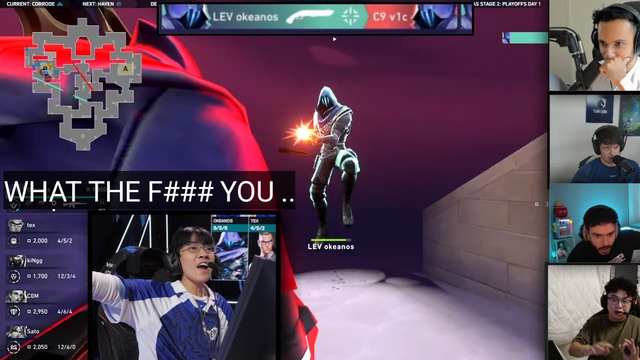 Streamers Reacts To  Okeanos Trash Talks  With  V1c After Clucthes the Round