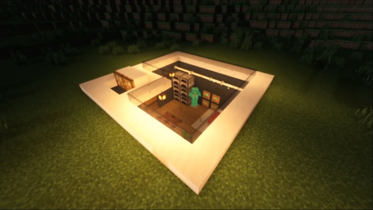Minecraft | Modern Underground House | Time-lapse #1 - YouTube