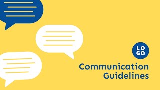 Communication Guidelines Video Template (Editable)